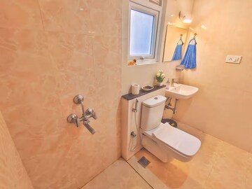 Bathroom in 3 BHK Apartment at Salarpuria Sattva Park Cubix, Devanahalli – for Rent