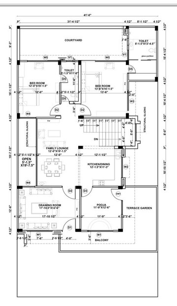 Floor Plan in 6+ BHK Independent House at Vrindavan Yojna – for Sale