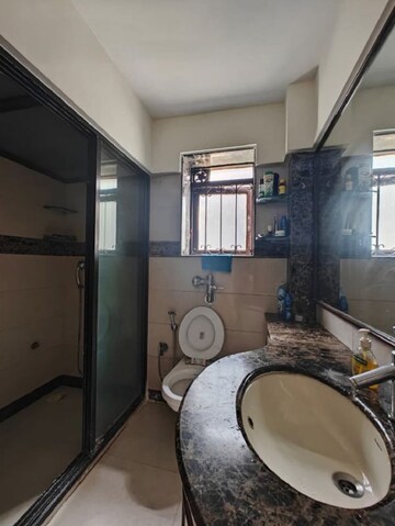 Bathroom in 3 BHK Apartment at Bandra West – for Rent