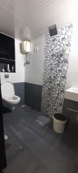 Bathroom in 2 BHK Apartment at Madhuban Shiv Dham Complex, Malad East – for Rent