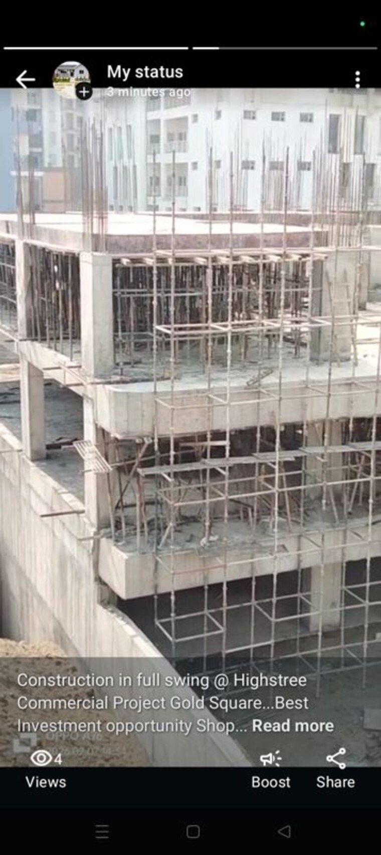 Exterior View, gky-gold-square Commercial Office Space 661 Sq.Ft. In Raj Nagar Extension Ghaziabad 9961130