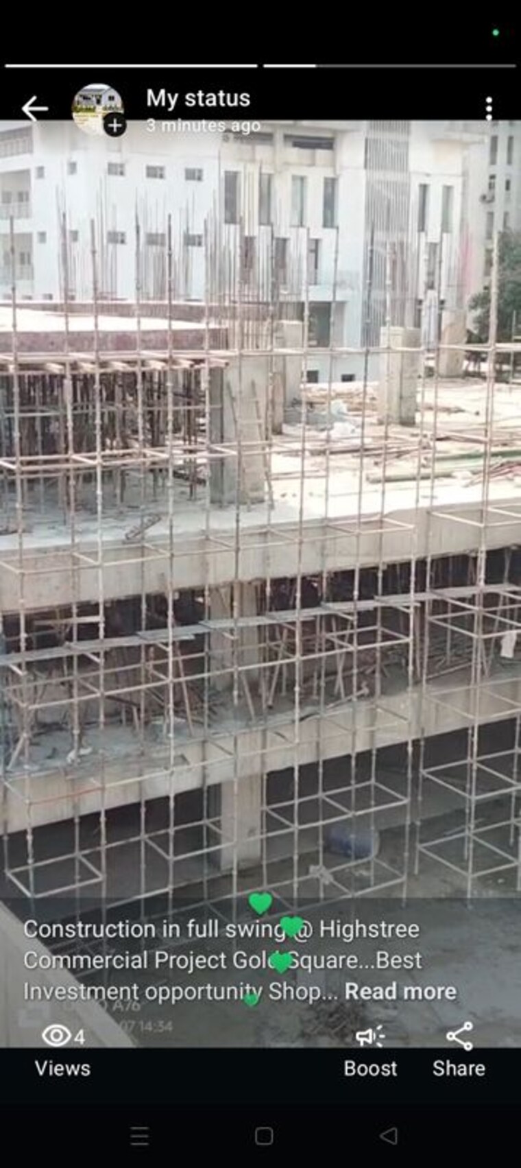 Floor Plan, gky-gold-square Commercial Office Space 661 Sq.Ft. In Raj Nagar Extension Ghaziabad 9961130