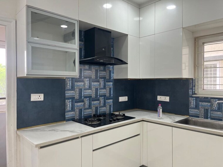 Kitchen, vishnu-vistara 3 Bedroom 1890 Sq.Ft. Apartment In Hi Tech City Hyderabad 9961106