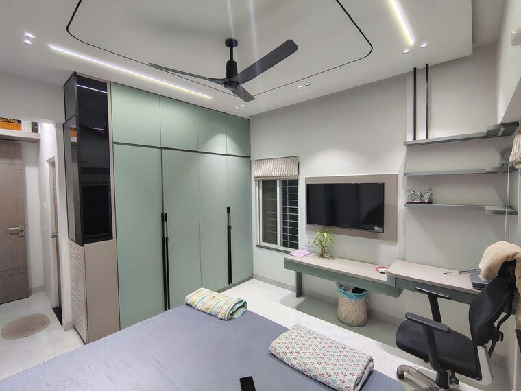 Bedroom, kumar-piccadilly 2 Bedroom 754 Sq.Ft. Apartment In Wakad Pune 9961565