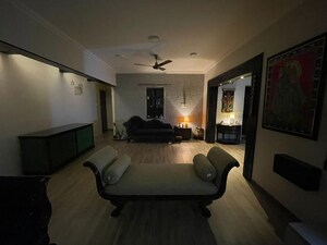 Living Room in 3 BHK Apartment at Royal Palms Garden View, Goregaon East – for Rent