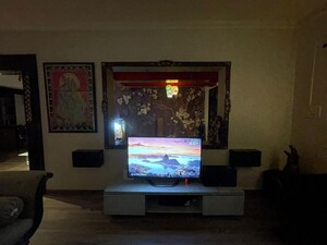 Living Room in 3 BHK Apartment at Royal Palms Garden View, Goregaon East – for Rent