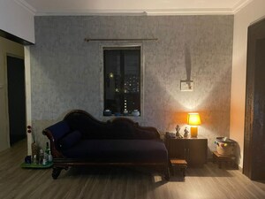 Living Room in 3 BHK Apartment at Royal Palms Garden View, Goregaon East – for Rent