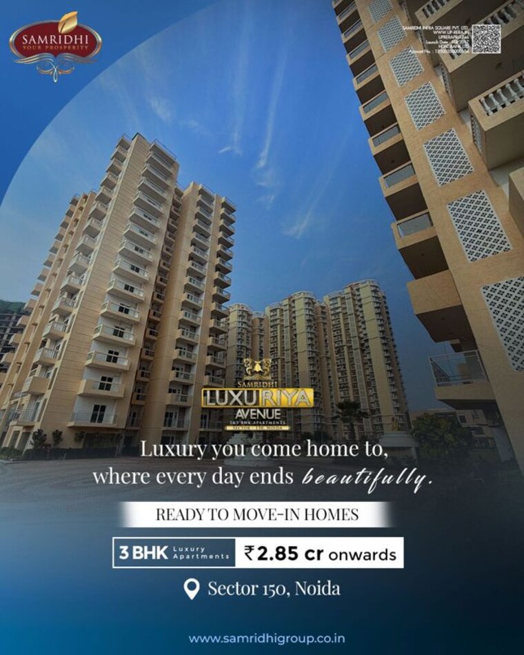 Exterior View, samridhi-luxuriya-avenue 3 Bedroom 1625 Sq.Ft. Apartment In Sector 150 Noida 9961651