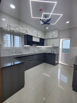 Kitchen in 3 BHK Apartment at Rajapushpa Provincia, Narsingi – for Rent