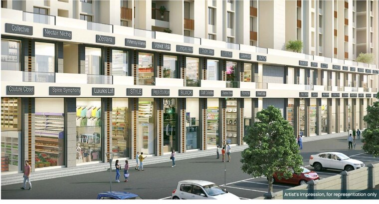 Exterior View, mahindra-happinest-tathawade-phase-1 Commercial Showroom 640 Sq.Ft. In Tathawade Pune 9961493