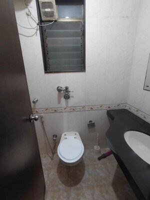 Bathroom in 2 BHK Apartment at Lake Home, Powai – for Rent