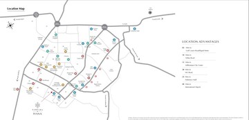 4 BHK Apartment – Map Location View at Adani Samsara Ivana, Sector 63 - for Sale