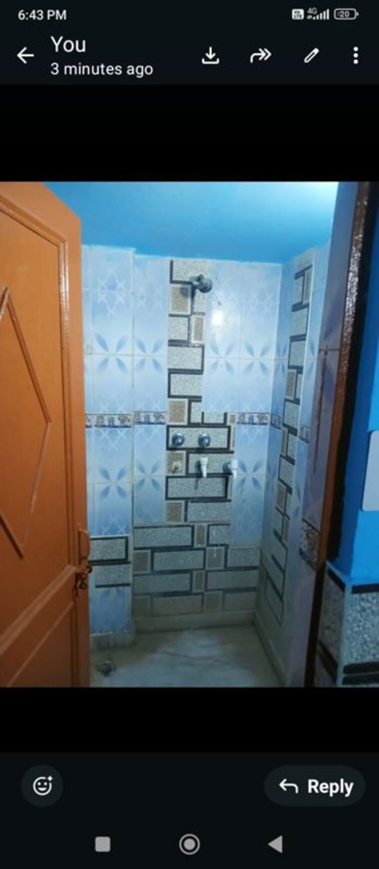 Bathroom, vipin garden 1 RK 25 Acre Builder Floor In Vipin Garden Delhi 9962351