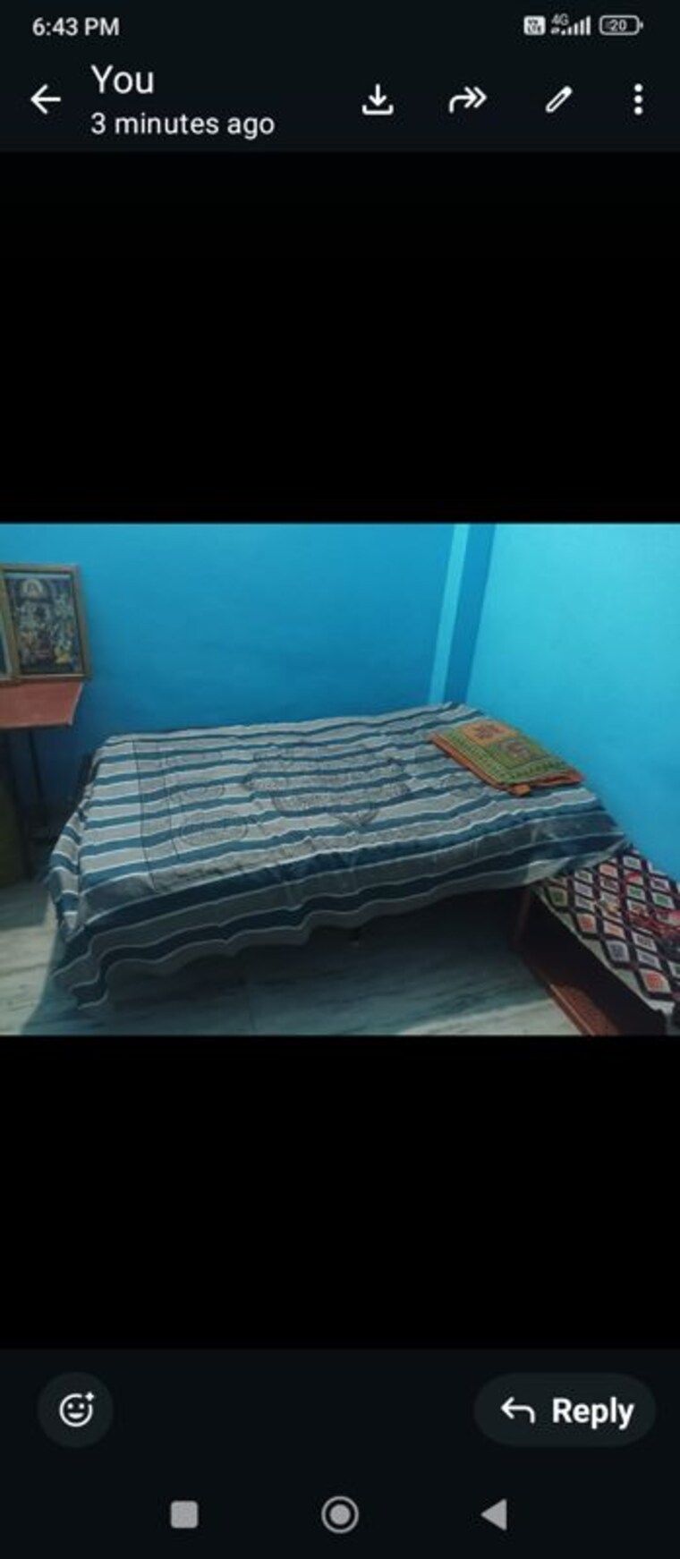 Bedroom, vipin garden 1 RK 25 Acre Builder Floor In Vipin Garden Delhi 9962351