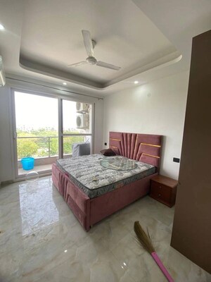 Bedroom in 1 BHK Builder Floor at Palm Residency Chhatarpur, Chattarpur – for Rent