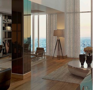 Living Room in 3 BHK Apartment at M3M Trump Tower, Sector 65 – for Sale