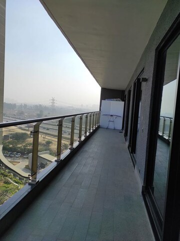 Balcony in 3 BHK Apartment at Krisumi Waterfall Residences, Sector 36a – for Rent