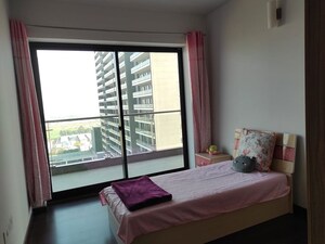 Bedroom in 3 BHK Apartment at Krisumi Waterfall Residences, Sector 36a – for Rent