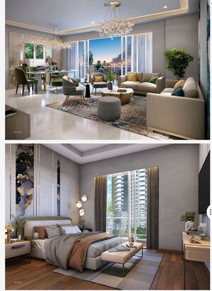 Living Room in 2.5 BHK Apartment at Emaar Urban Oasis, Sector 62 – for Sale