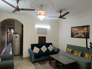 Living Room in 3 BHK Apartment at Panchsheel Enclave – for Rent