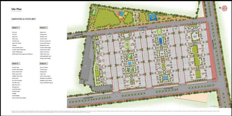 Master Plan, adani-samsara-ivana 4 Bedroom 351 Sq.Ft. Apartment In Sector 63 Gurgaon 9932111