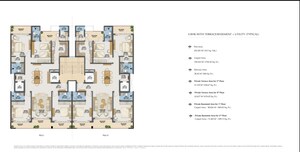 Floor Plan in 4 BHK Apartment at Adani Samsara Ivana, Sector 63 – for Sale