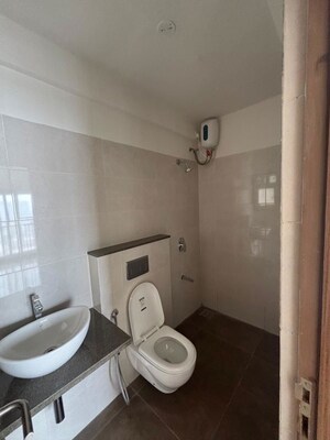 Bathroom in 2 BHK Apartment at Shapoorji Pallonji BKC 28, Bandra East – for Rent