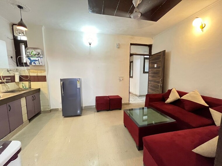 Living Room, saket 1 Bedroom 550 Sq.Ft. Builder Floor In Saket Delhi 9956477