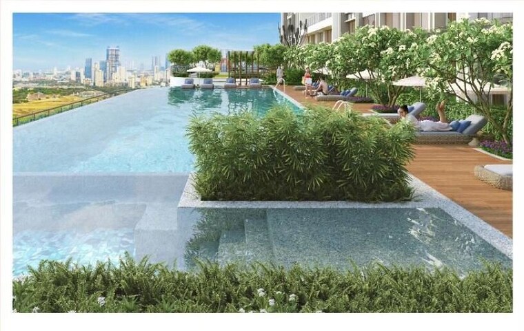 Swimming Pool, k-raheja-modern-vivarea 3 Bedroom 1789 Sq.Ft. Apartment In Mahalaxmi Mumbai 9962576