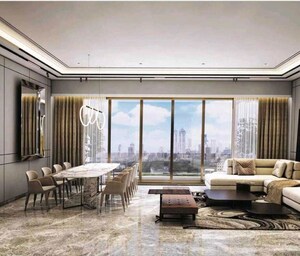 Living Room in 3 BHK Apartment at Runwal Raaya, Worli – for Sale