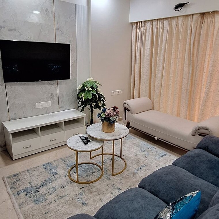 Living Room, courtyard-by-narang-realty-and-the-wadhwa-group 2 Bedroom 840 Sq.Ft. Apartment In Unnathi Gardens Thane 9962597