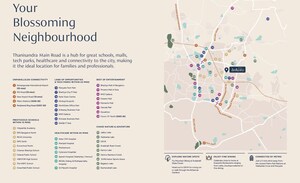 2 BHK Apartment – Map Location View at Ranka Ankura, Thanisandra Main Road - for Sale