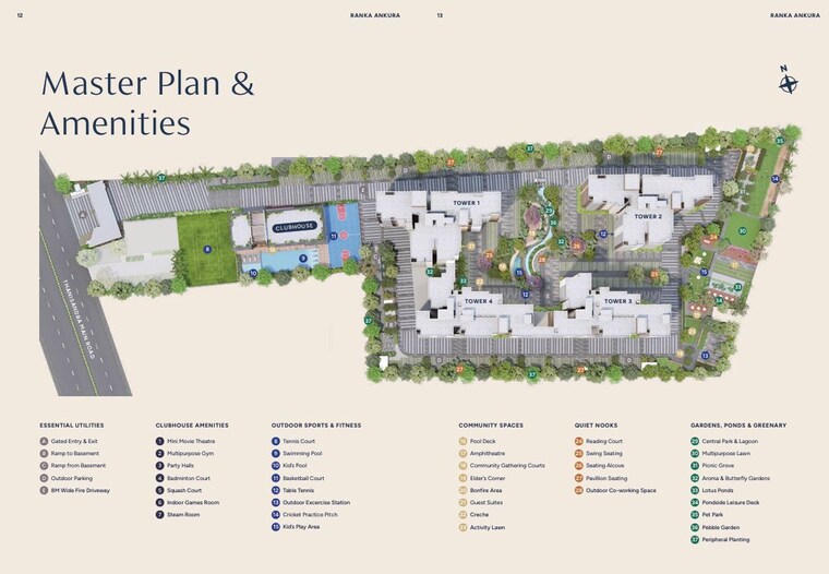 Master Plan, ranka-ankura 2 Bedroom 1285 Sq.Ft. Apartment In Thanisandra Main Road Bangalore 9962615