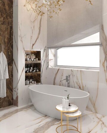 Bathroom in 3 BHK Builder Floor at Kohat Enclave – for Sale