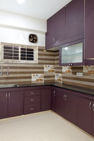 Kitchen in 2 BHK Builder Floor at Kondapur – for Rent