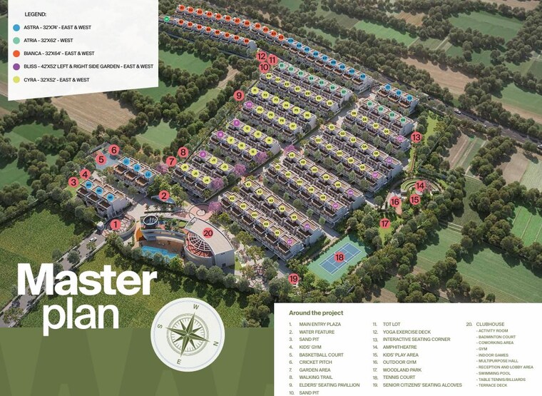 Master Plan, nvt-a-wonderful-world 4 Bedroom 3449 Sq.Ft. Villa In Sarjapur Bangalore 9962712