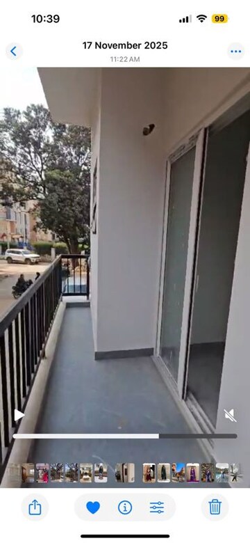 Balcony in 3 BHK Apartment at Skynet Towers, Patiala Road – for Rent