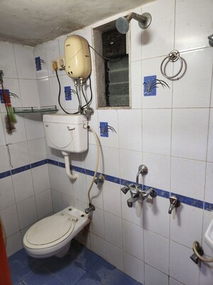 Bathroom in 1 BHK Apartment at Bullion House, Bhuleshwar – for Rent