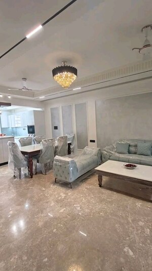 Living Room in 3 BHK Apartment at Chattarpur – for Rent