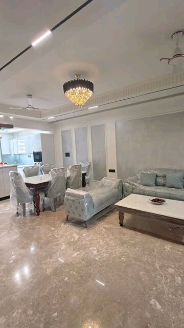 Living Room in 3 BHK Apartment at Chattarpur – for Rent