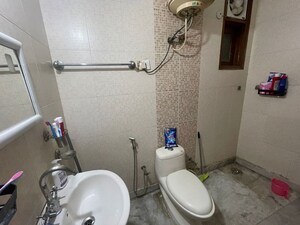 Bathroom in 2 BHK Builder Floor at Mehrauli – for Rent