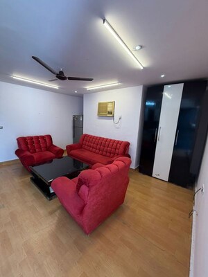 Living Room in 1 BHK Builder Floor at Shivalik Colony – for Rent