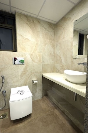 Bathroom in 3 BHK Apartment at Shrishti Synchronicity, Chandivali – for Rent