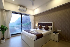 Bedroom in 3 BHK Apartment at Shrishti Synchronicity, Chandivali – for Rent