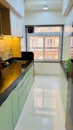 Kitchen in 3 BHK Apartment at Mhada Sector R3, Goregaon West – for Rent