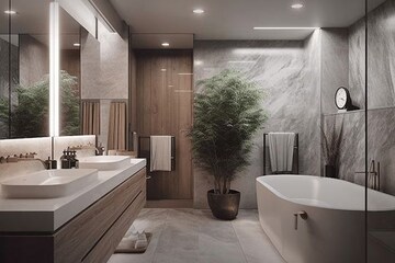 Attached Bathroom in 3 BHK Apartment at M3M Trump Tower, Sector 65 – for Sale