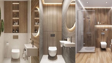 Bathroom in 4 BHK Builder Floor at Shalimar Bagh – for Sale