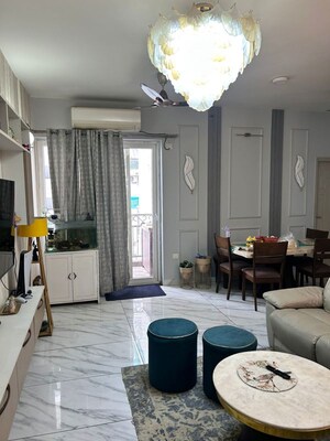 Living Room in 3 BHK Apartment at Mahagun Mirabella, Sector 79 – for Rent