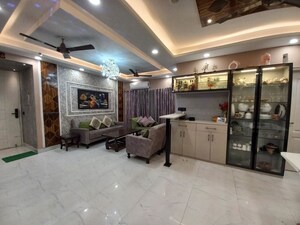 Living Room in 3 BHK Apartment at Gaur Sportswood, Sector 79 – for Rent