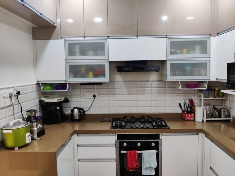 Kitchen, urban-nest 3 Bedroom 1035 Sq.Ft. Apartment In Undri Pune 9948048